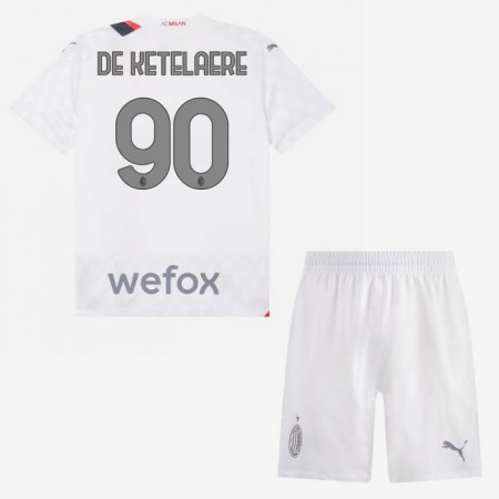 AC Milán De Ketelaere 90 Venkovní 2023-24 - Dětské Fotbalové Dresy (S/S) AC Milán De Ketelaere 90 Venkovní 2023-24 - Dětské Fotbalové Dresy (S/S)
